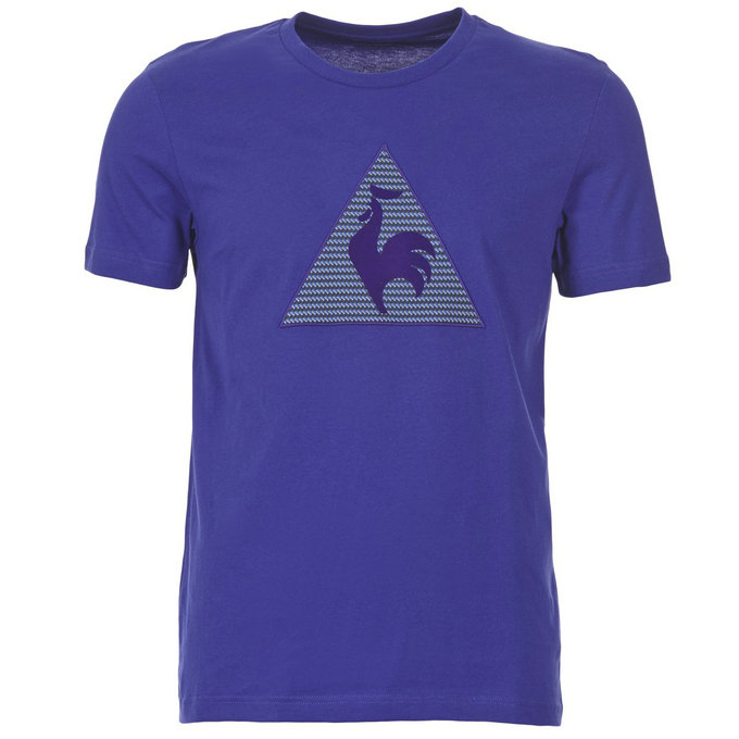 Le Coq Sportif Geo T Bleu - T-Shirts Manches Courtes Homme